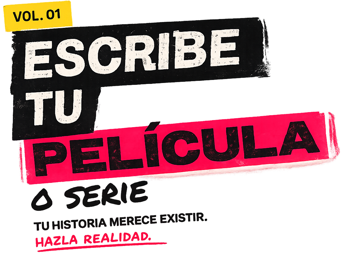 Vol. 01. Escribe tu Película o serie. Tu historia merece existir. Hazla realidad.